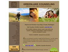 Tablet Screenshot of greenlakecounseling.com